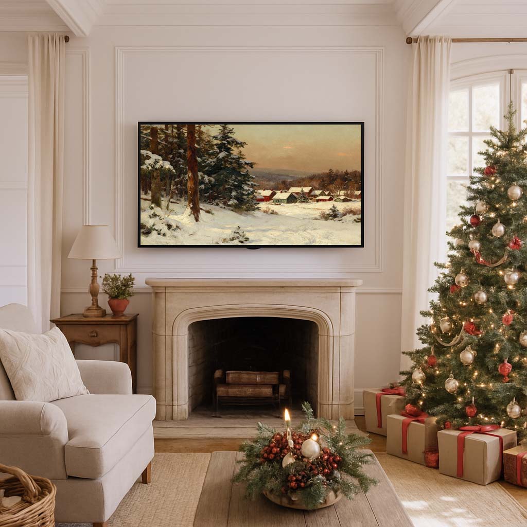 Village on the Mountain TV Art