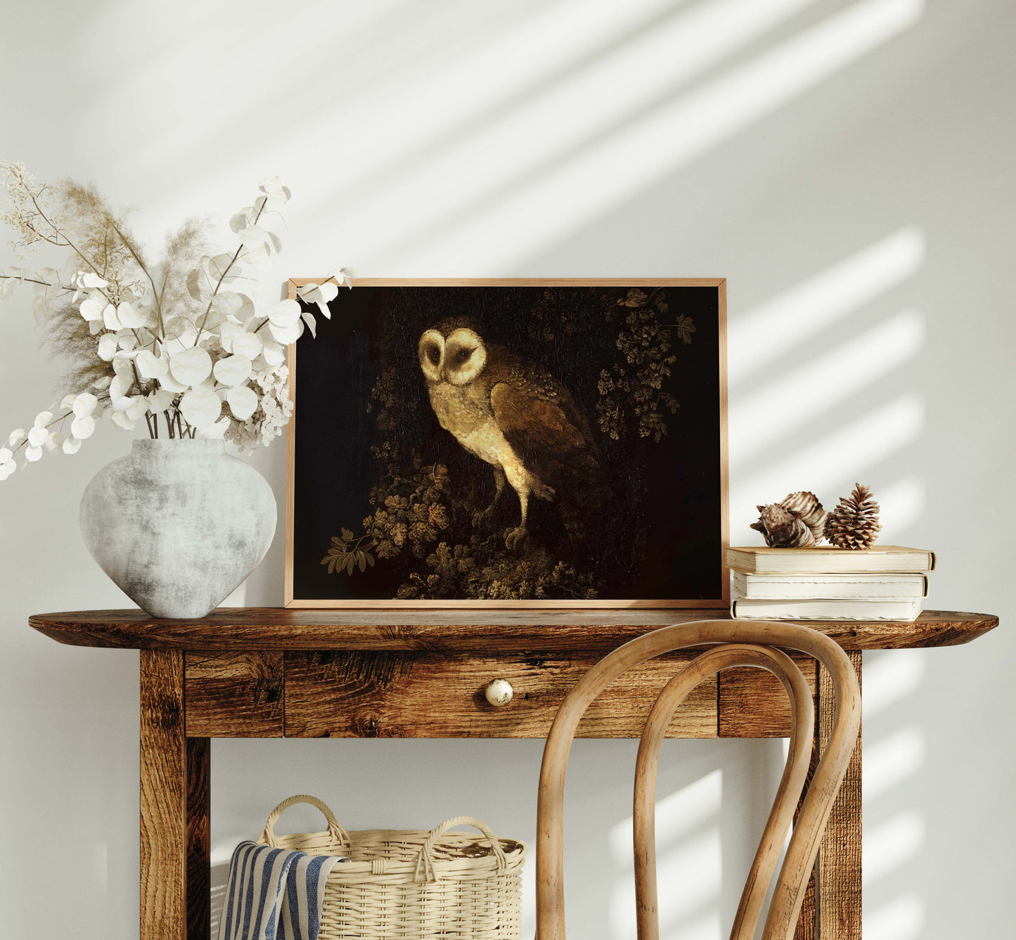 Moody Vintage Owl Wall Printable Art