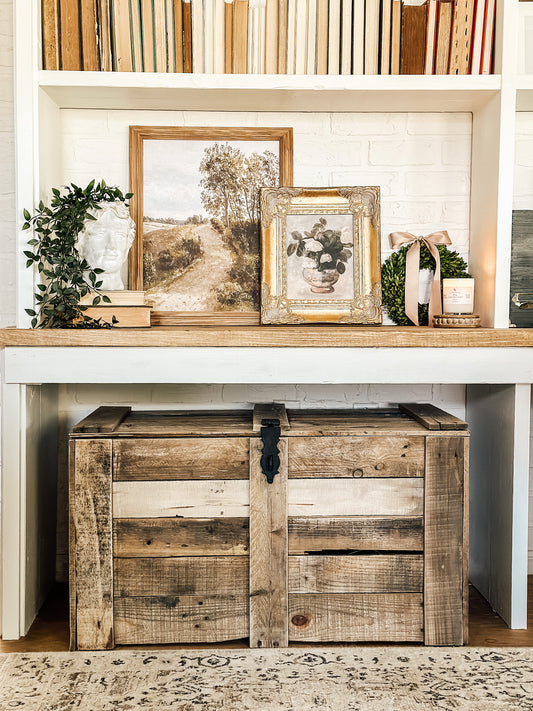 DIY Pallet Wood Storage Trunk