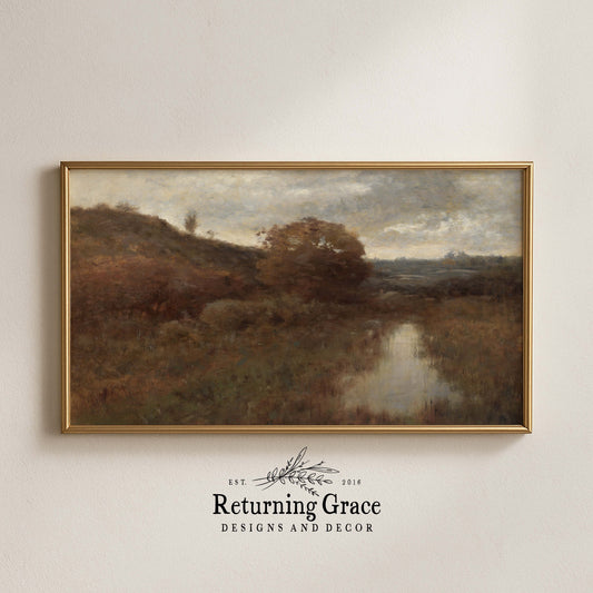 Autumn Neutral Landscape Fall TV Art