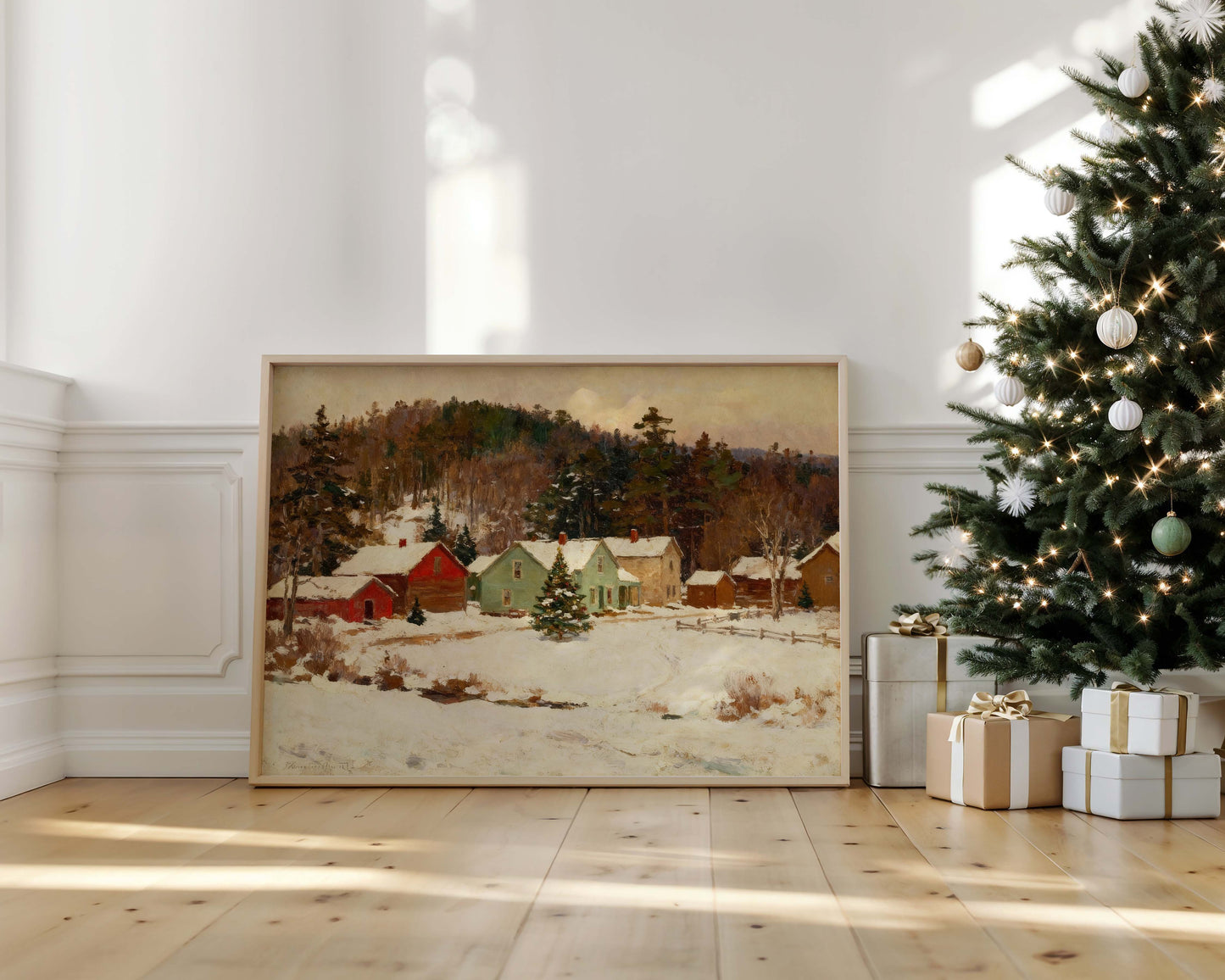 Christmas Village Printable Art