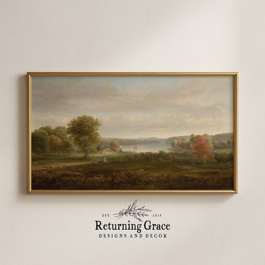 Cottage By the River TV Art