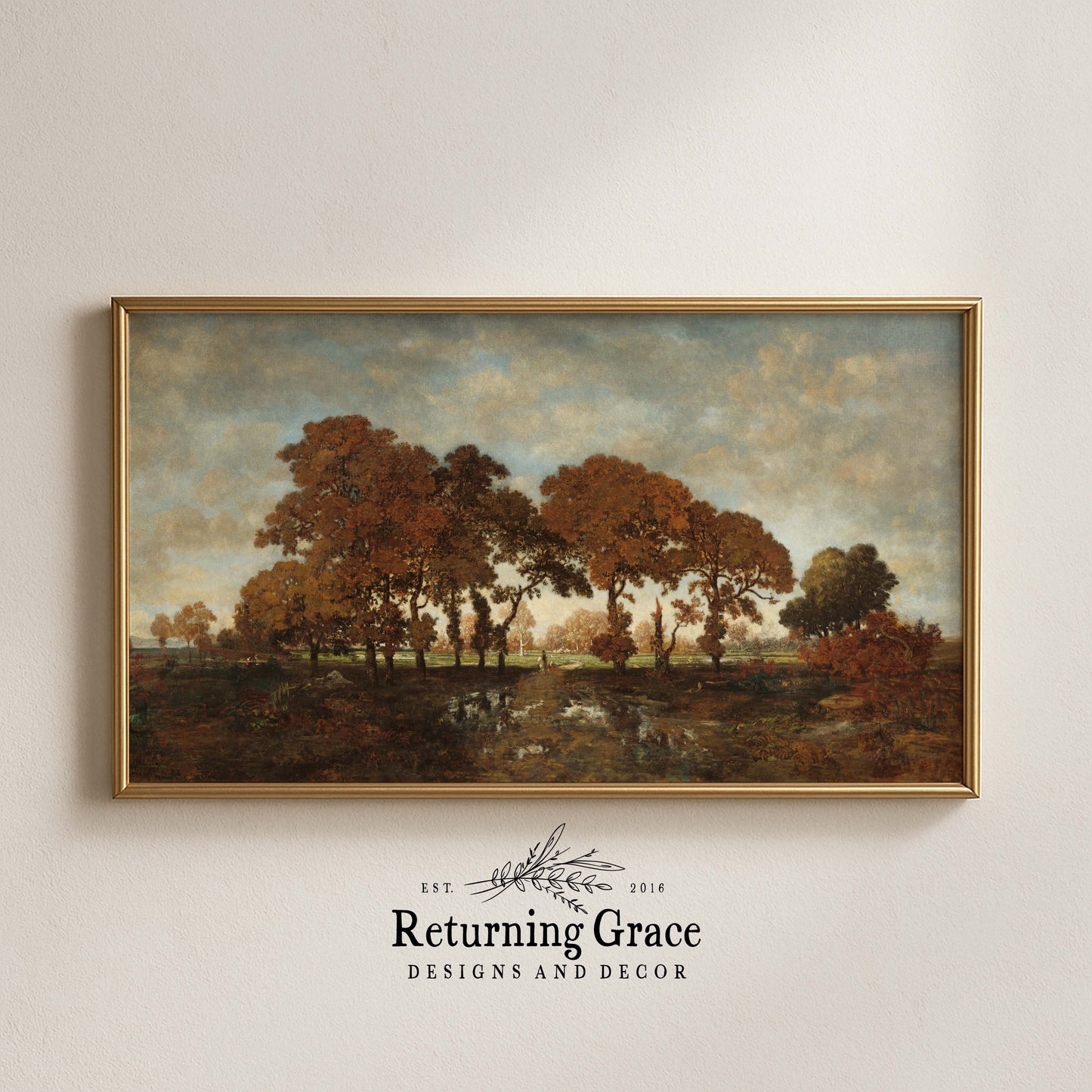 Fall Trees After the Rain TV Art
