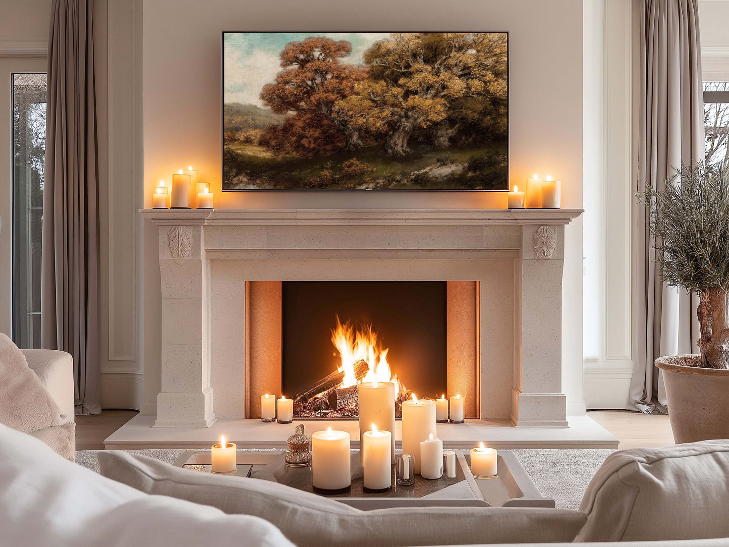 Fall Trees TV Art