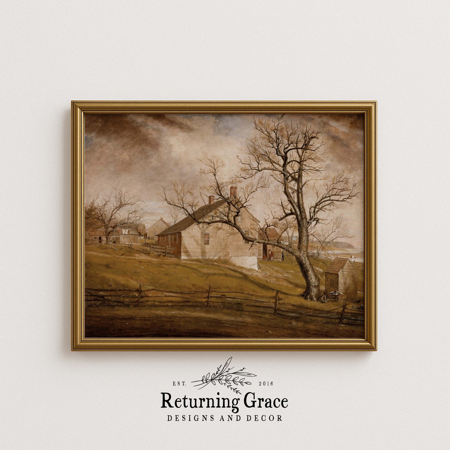 Fall at the Farmhouse  Fall Printable Art