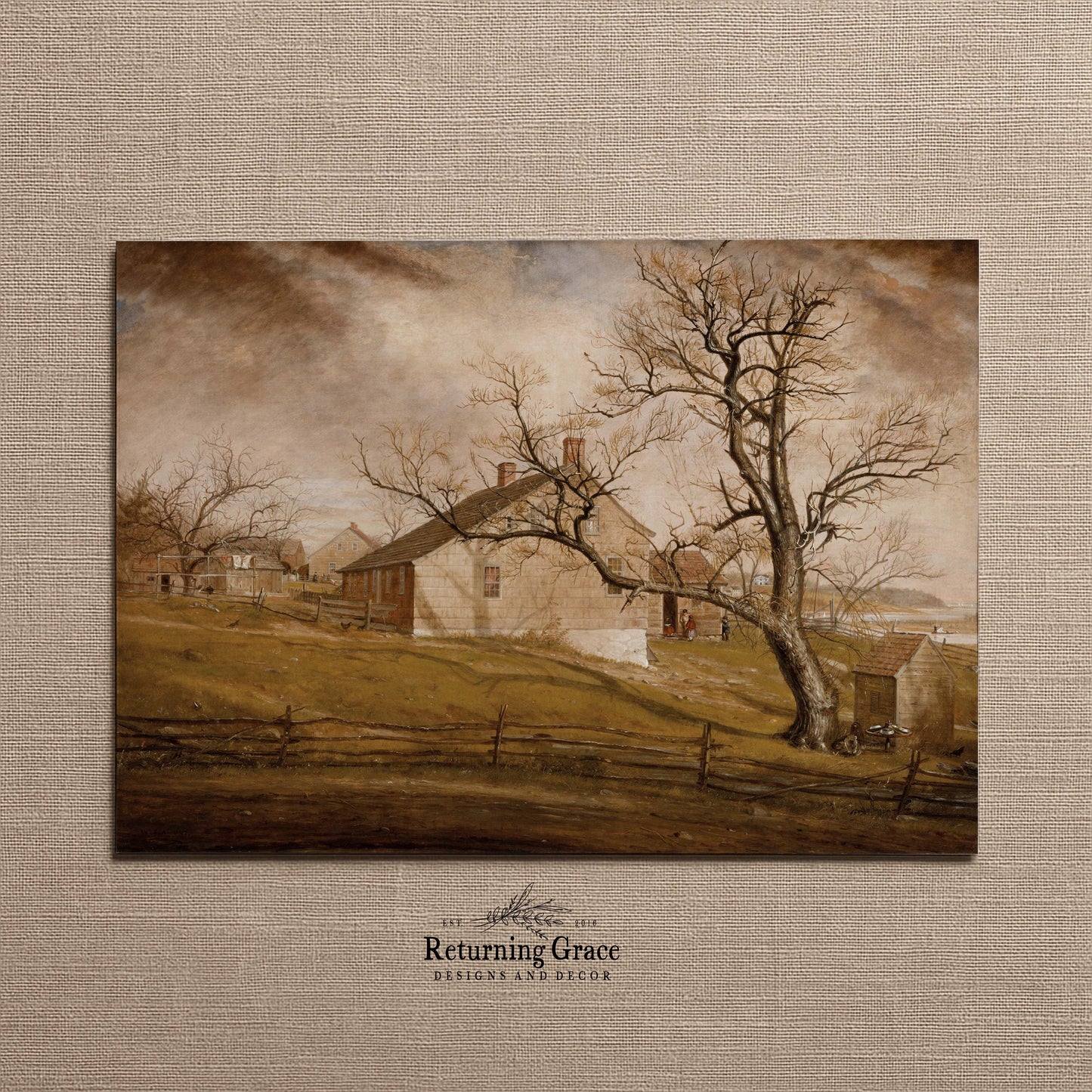 Fall at the Farmhouse  Fall Printable Art
