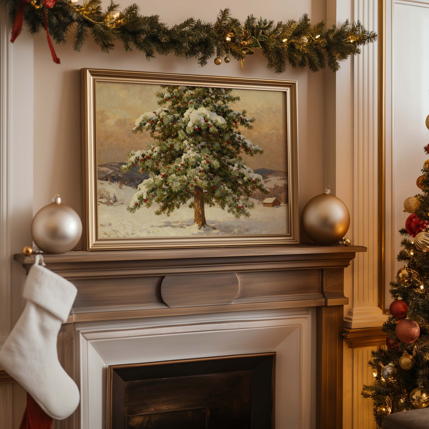 Holly In the Snow Printable Art