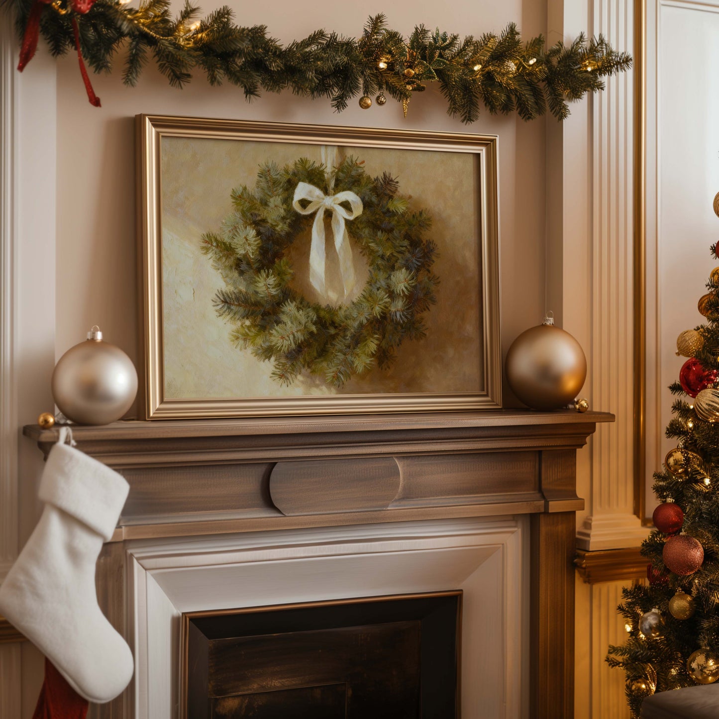 Pine Wreath Printable Art