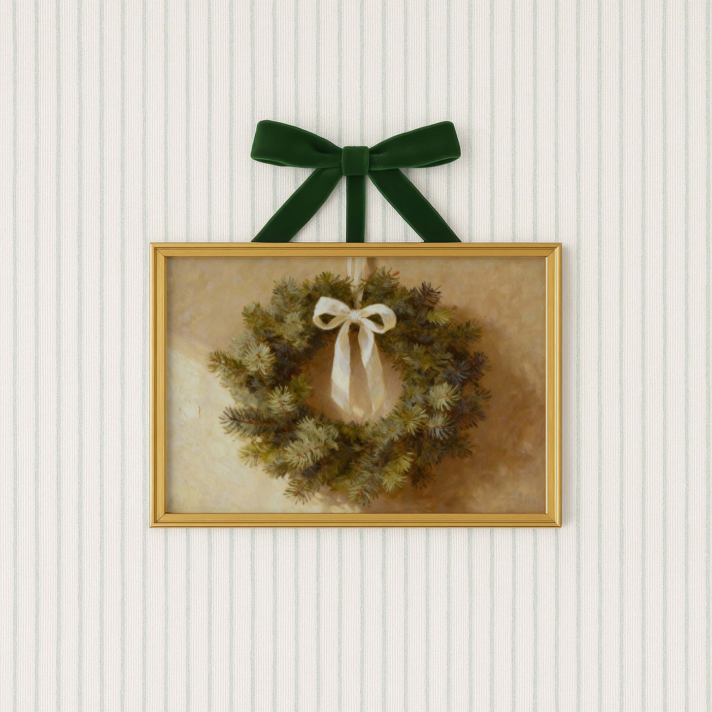 Pine Wreath Printable Art