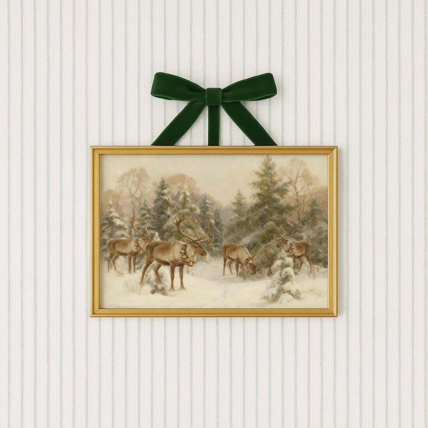Reindeer in the Snow Printable Art
