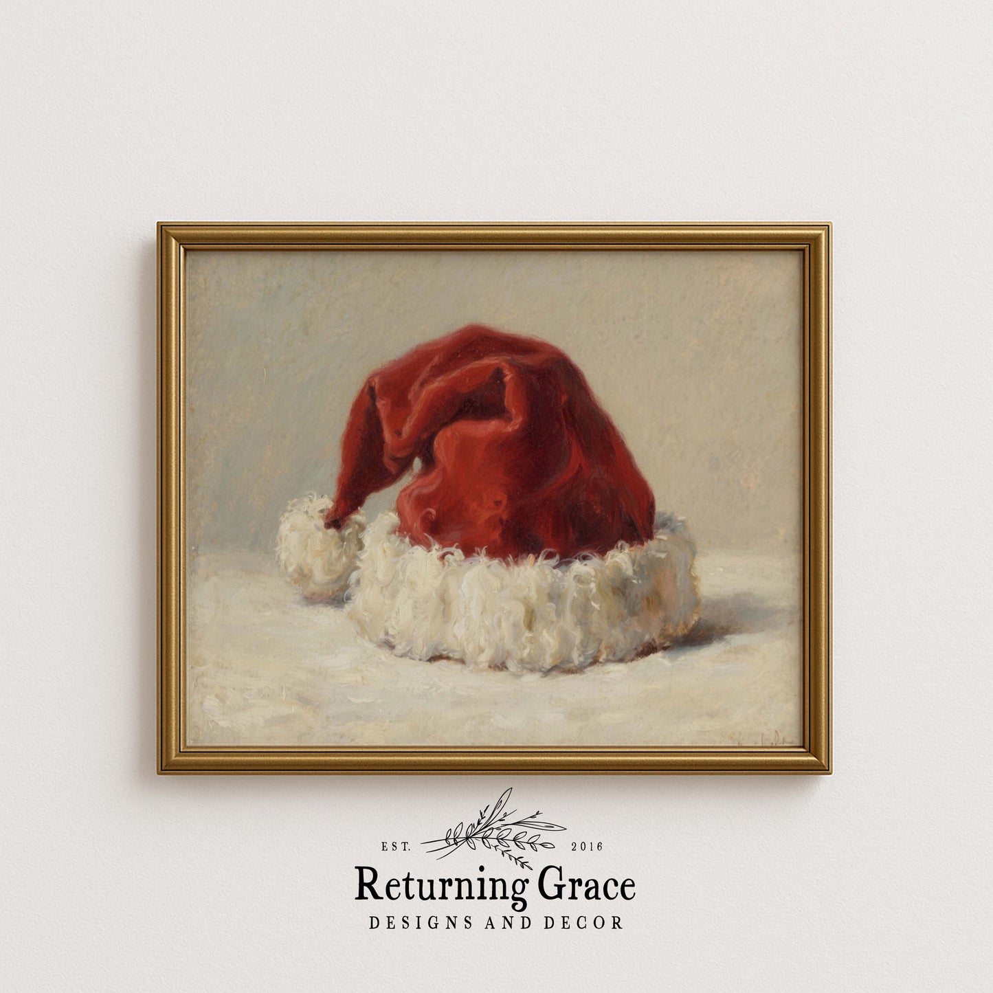 Santa Hat Printable Art
