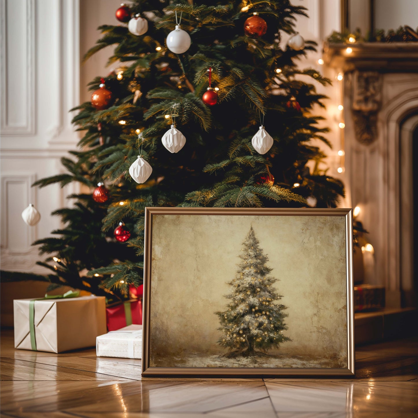 Single Christmas Tree Printable Art