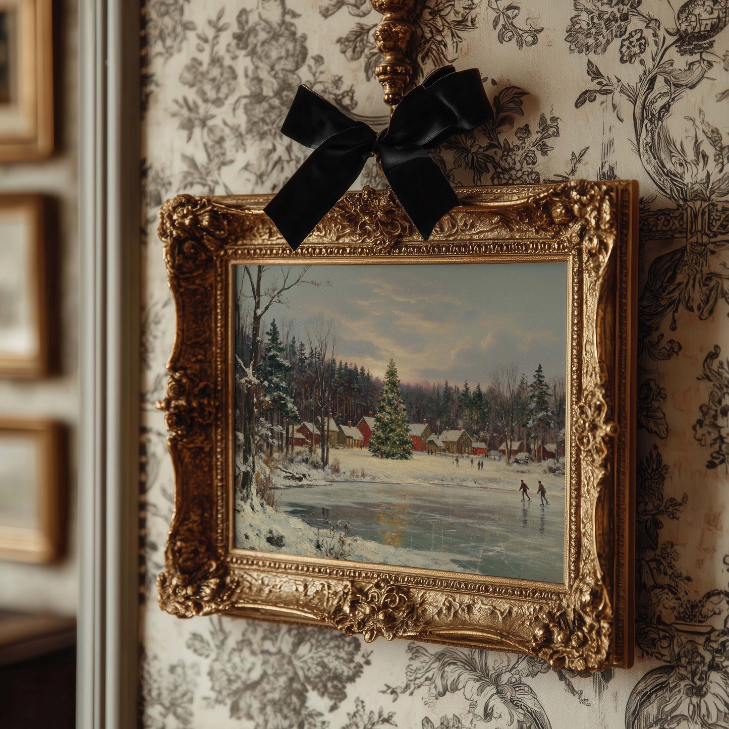 Skating at the Village Printable Art