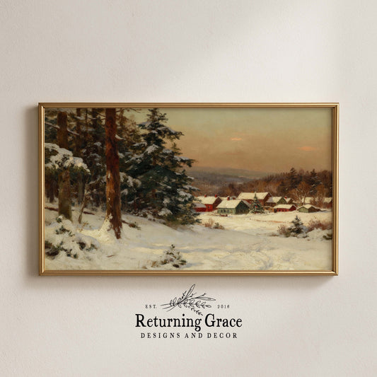 Village on the Mountain TV Art