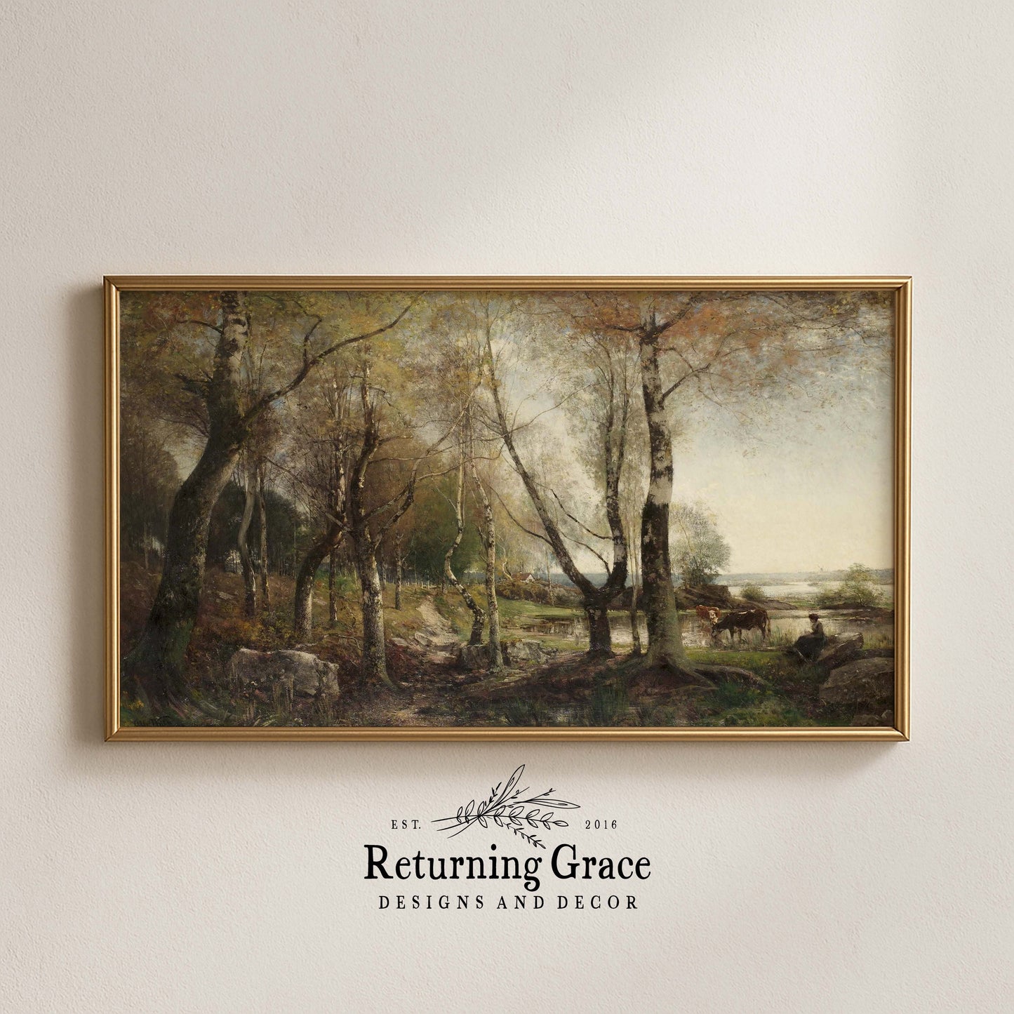 Waiting by the River Fall TV Art