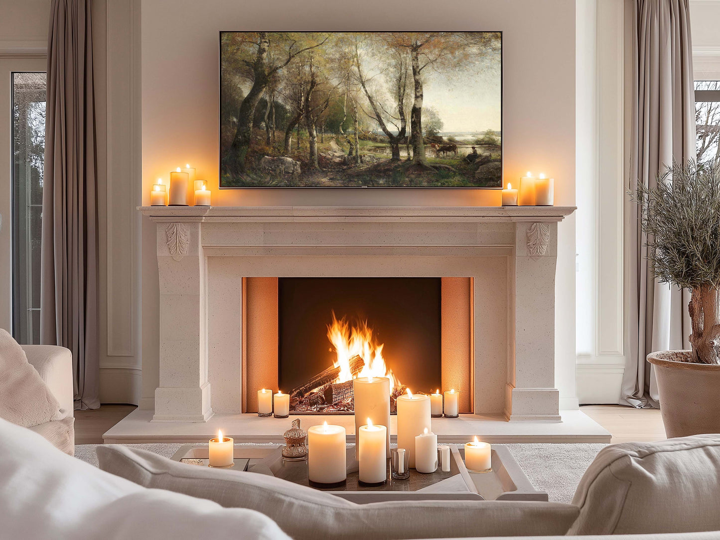 Waiting by the River Fall TV Art