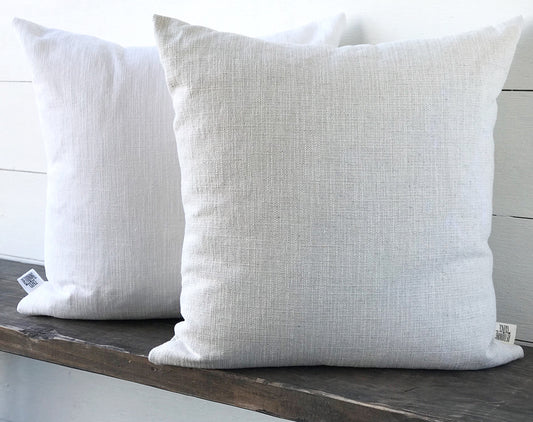 Solid Washed Linen Pillow Cover - Returning Grace Designs