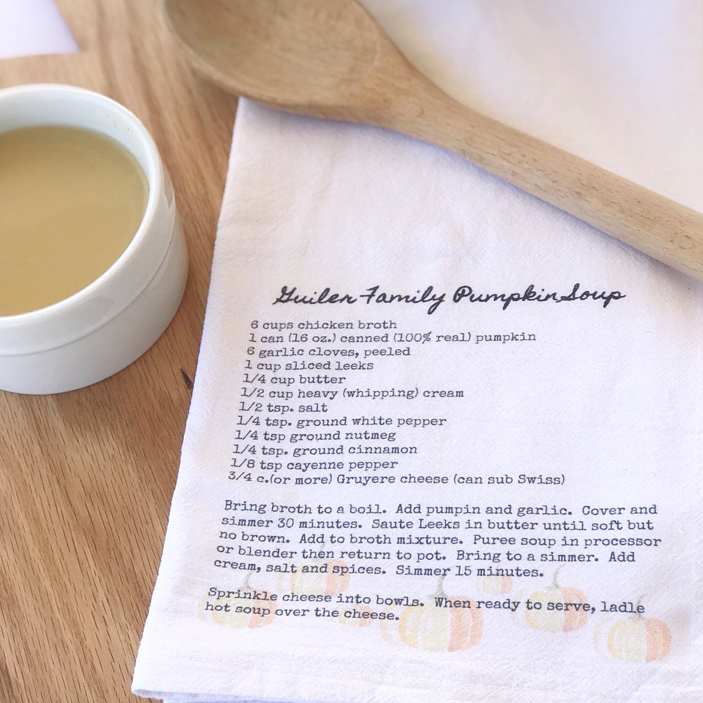 Custom Tea Towel Design, Recipe Towel - Returning Grace Designs