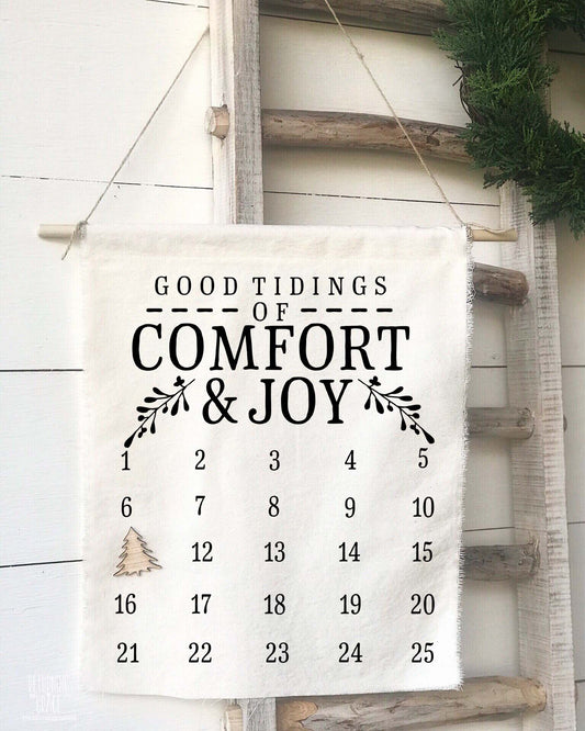 Good Tidings of Comfort and Joy Christmas Countdown Calendar - Returning Grace Designs