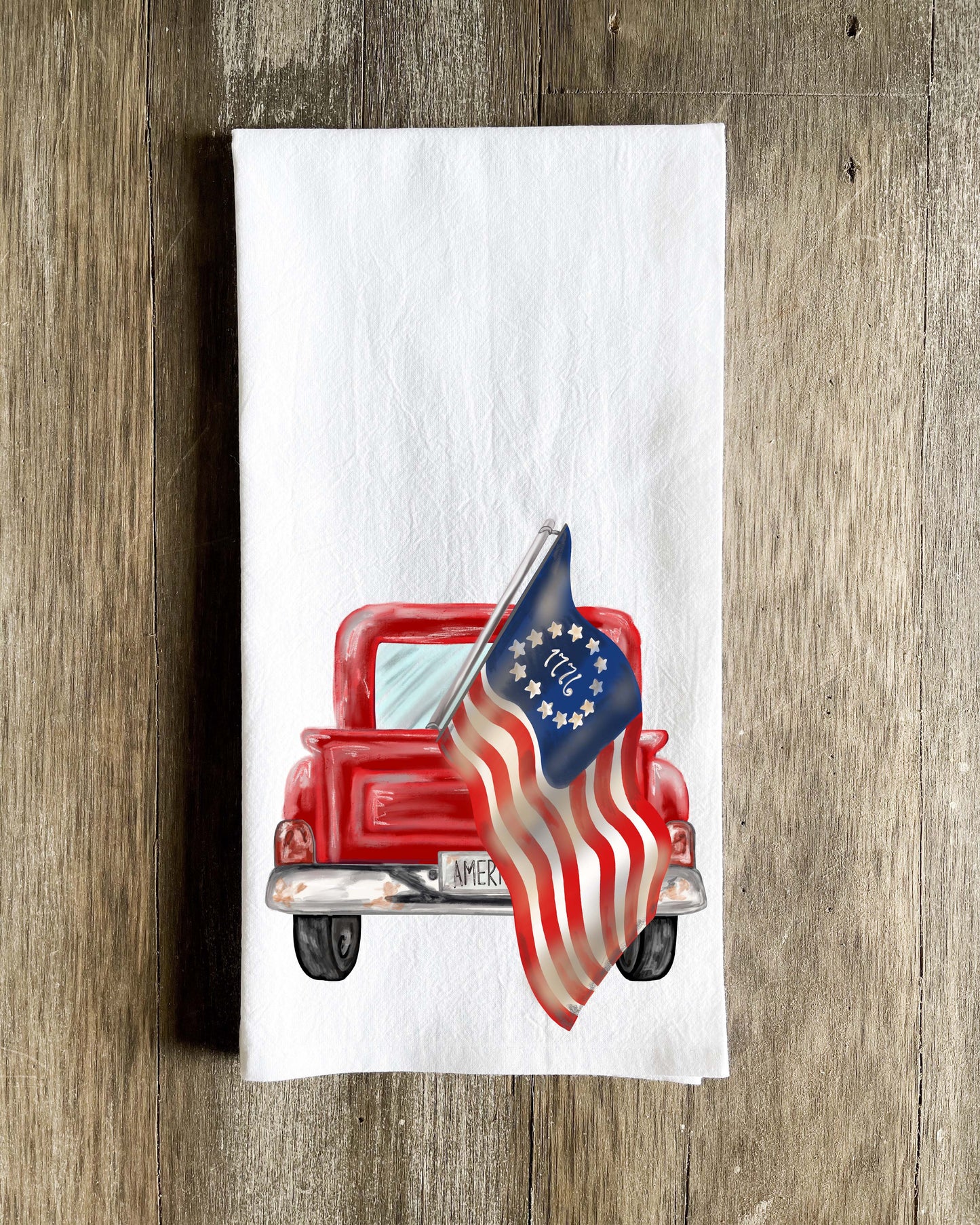 America Truck Tea Towel