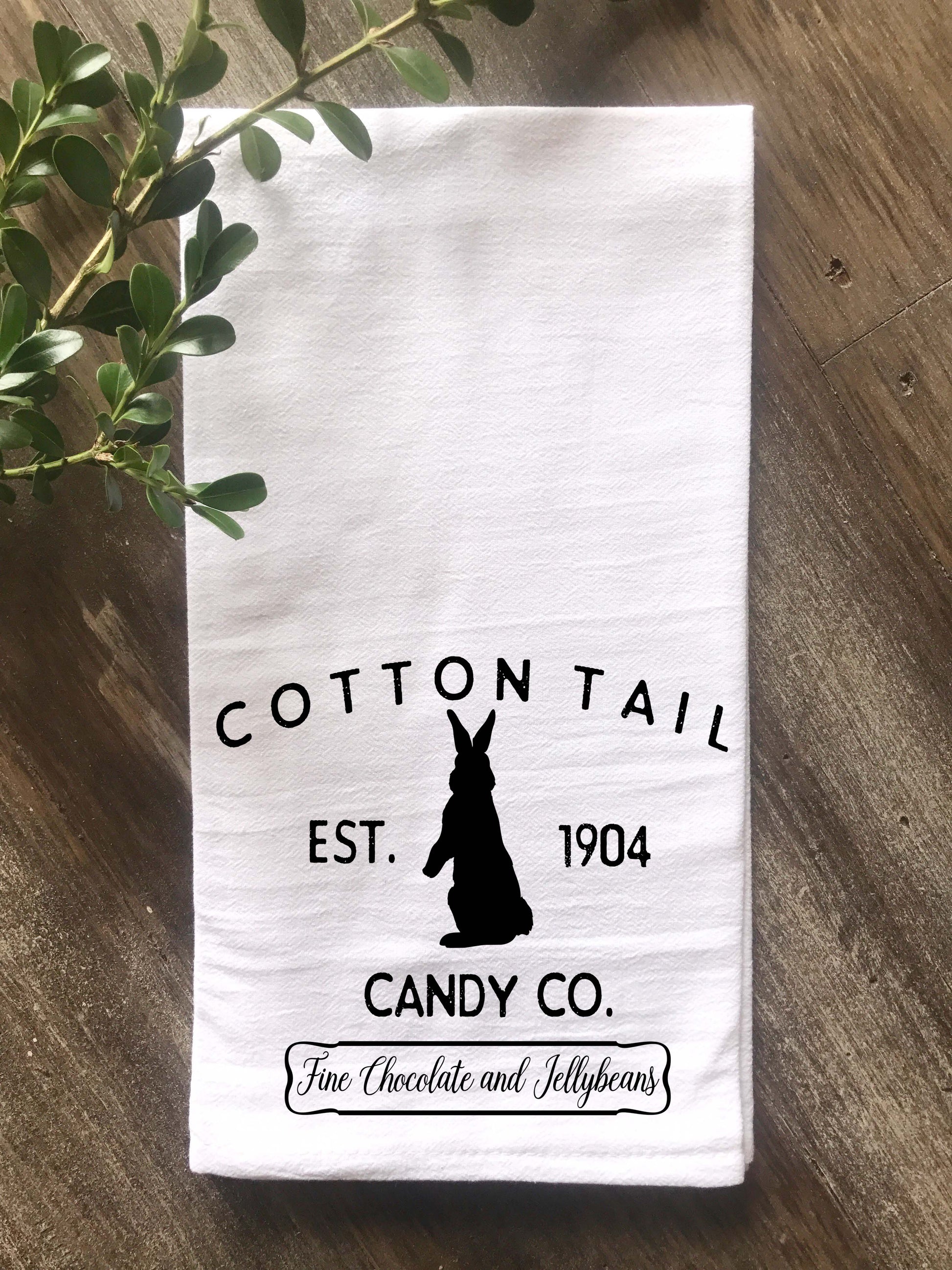Cotton Tail Candy Company Flour Sack Tea Towel - Returning Grace Designs