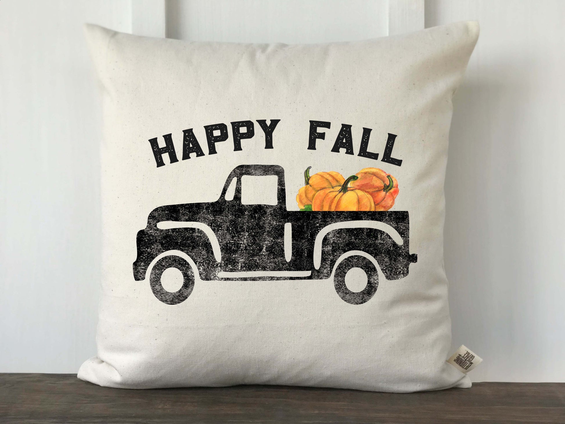 Happy Fall Vintage Truck Pillow Cover - Returning Grace Designs