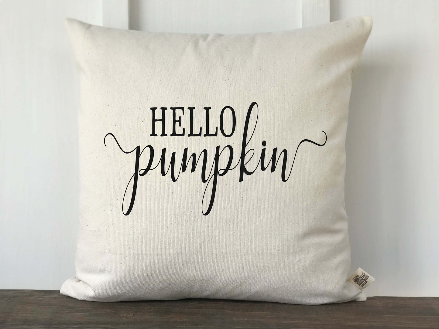 Hello Pumpkin Pillow Cover - Returning Grace Designs
