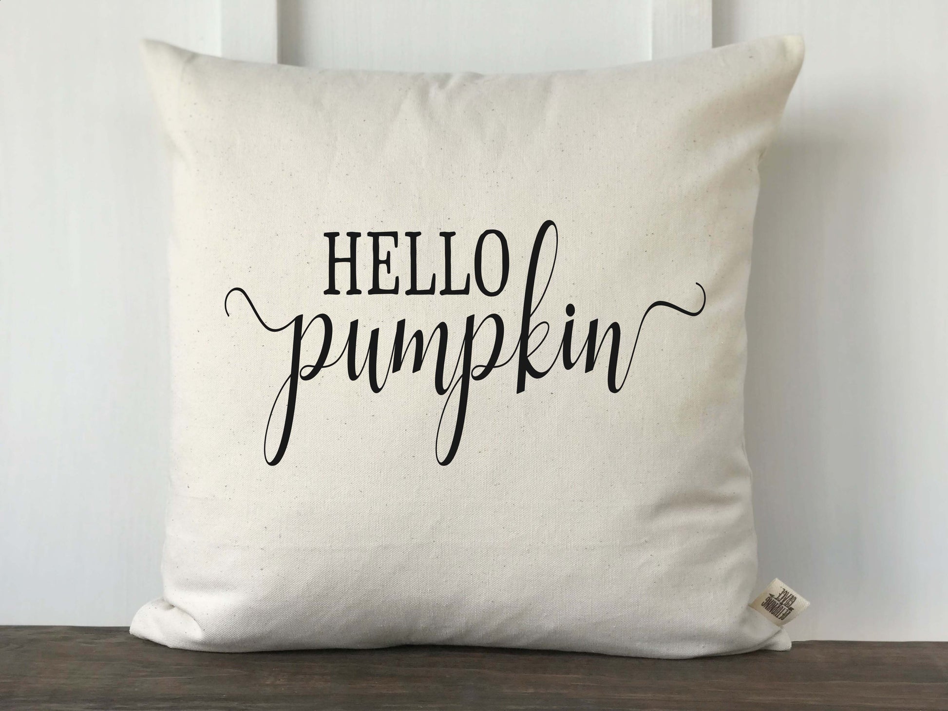 Hello Pumpkin Pillow Cover - Returning Grace Designs