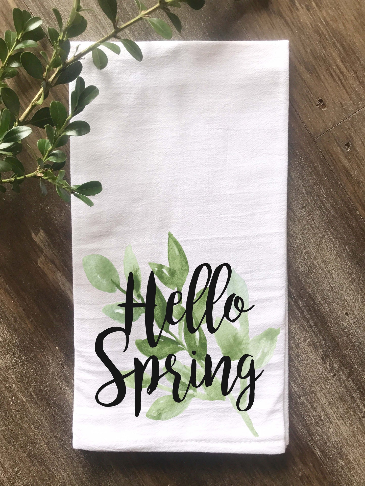 Hello Spring Floursack Towel - Returning Grace Designs