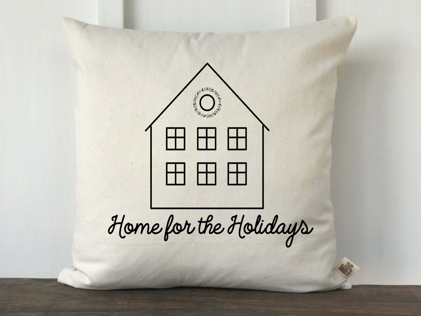 Home For the Holidays Christmas Pillow Cover