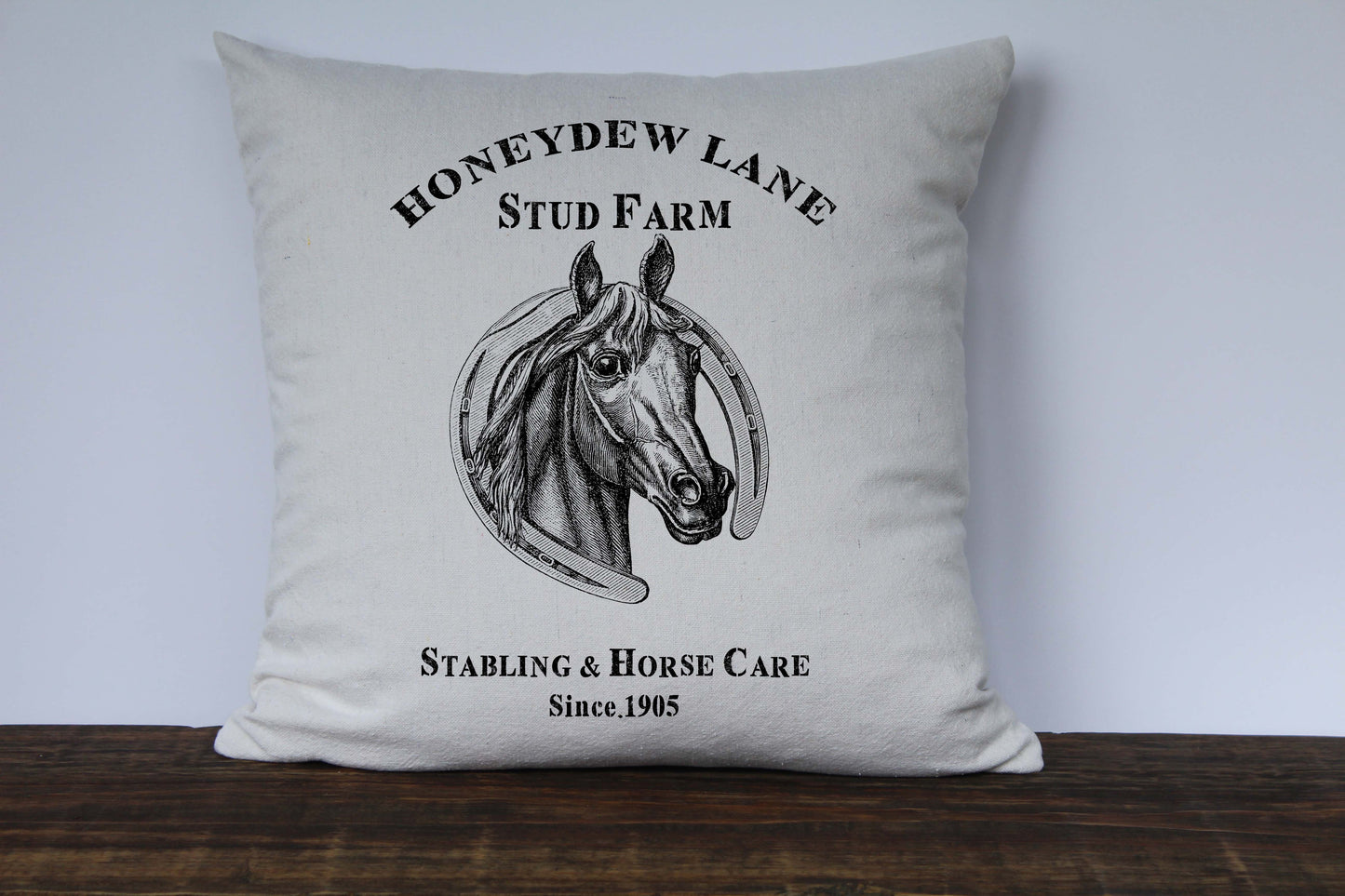 Horse Farm Pillow Cover - Returning Grace Designs