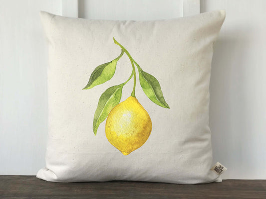 Lemon Watercolor Pillow Cover - Returning Grace Designs