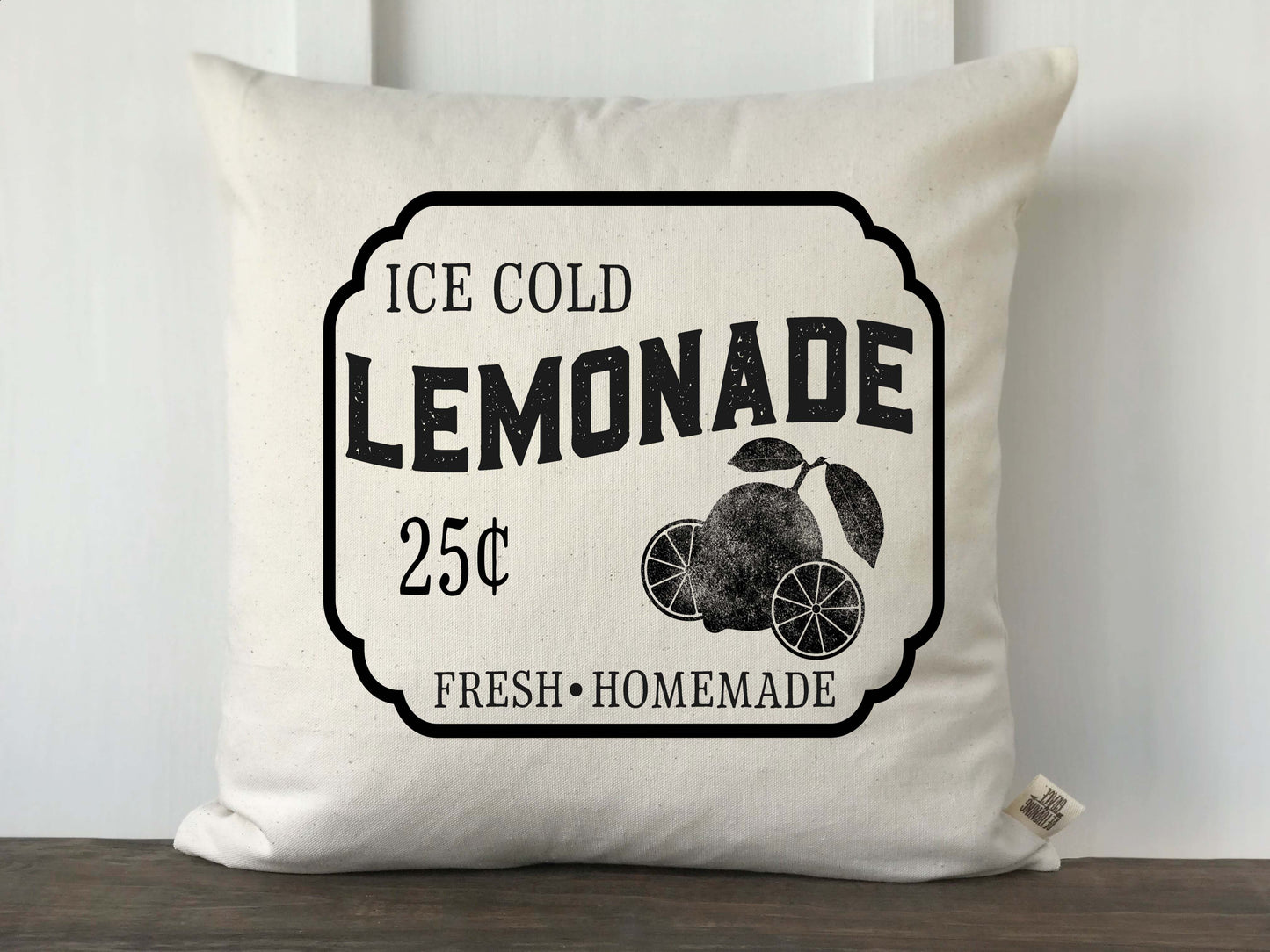 Lemonade Sign Pillow Cover - Returning Grace Designs