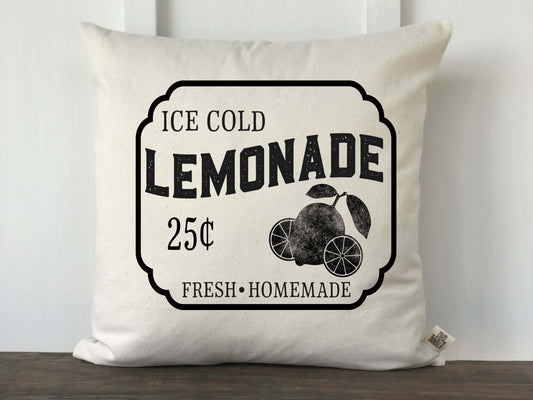 Lemonade Sign Pillow Cover - Returning Grace Designs