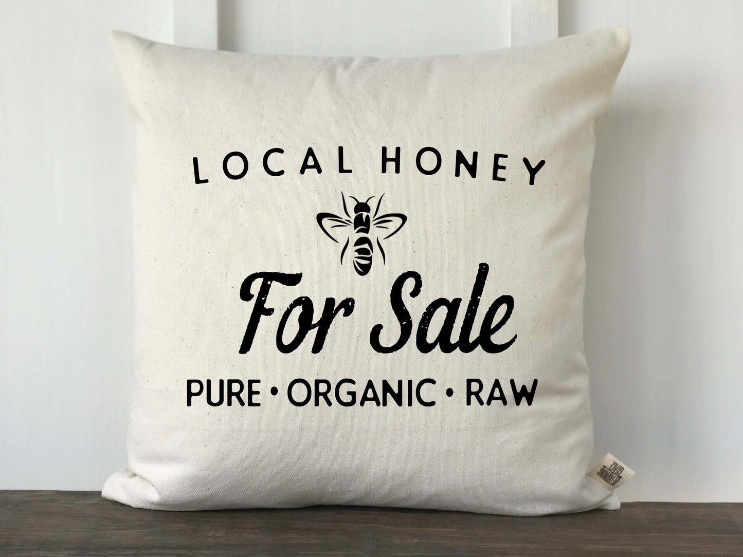 Local Honey For Sale Pillow Cover - Returning Grace Designs