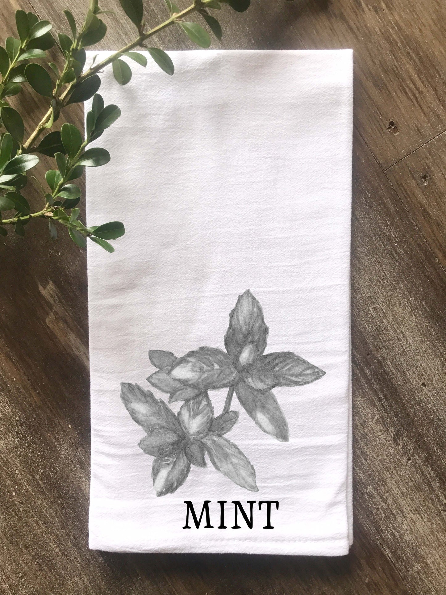 Mint Herb Floursack Towel - Returning Grace Designs