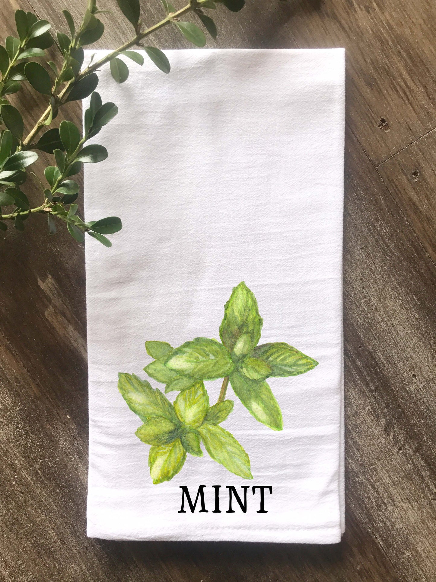 Mint Herb Floursack Towel - Returning Grace Designs