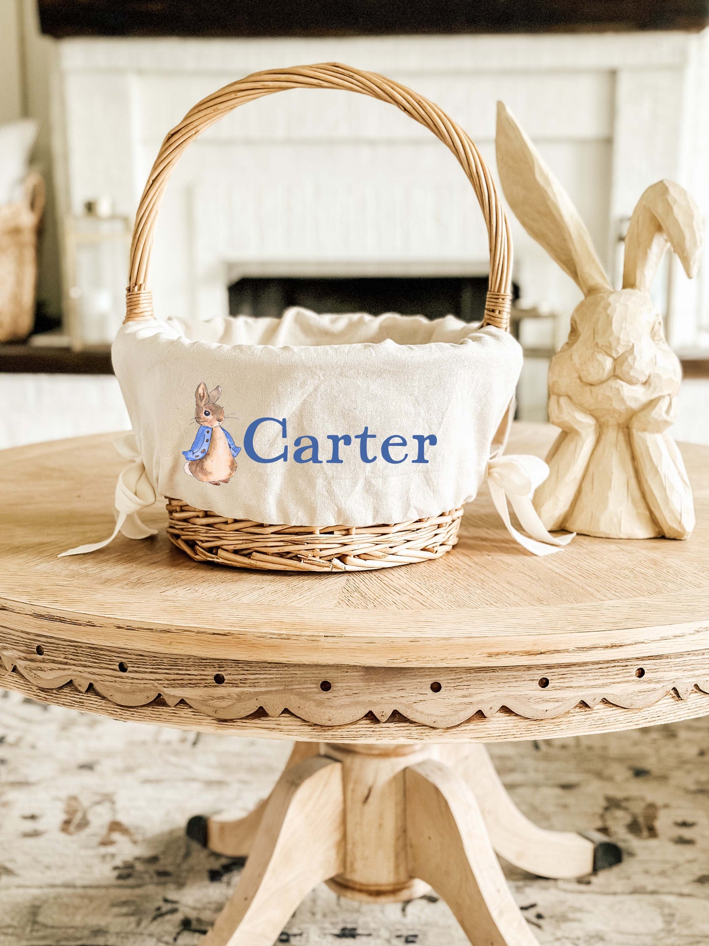 Peter Rabbit Personalized Easter Basket Liner