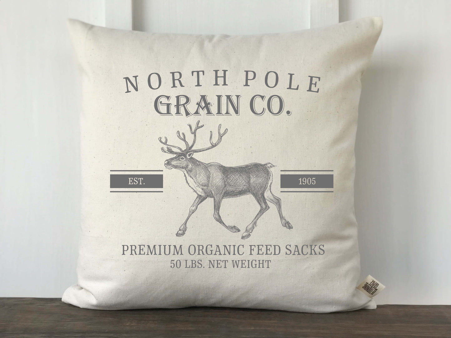 North Pole Grain Co Grain Sack Pillow Cover - Returning Grace Designs