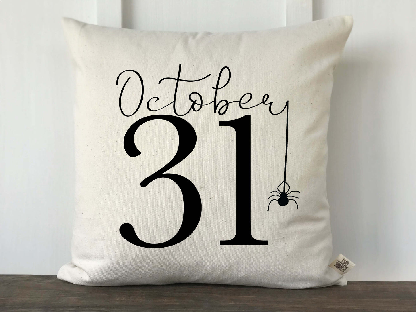Oct 31 with Spider Pillow Cover