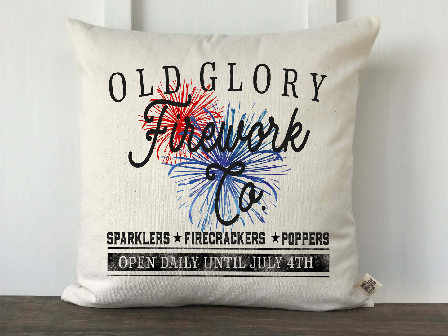 Old Glory Fireworks Pillow Cover