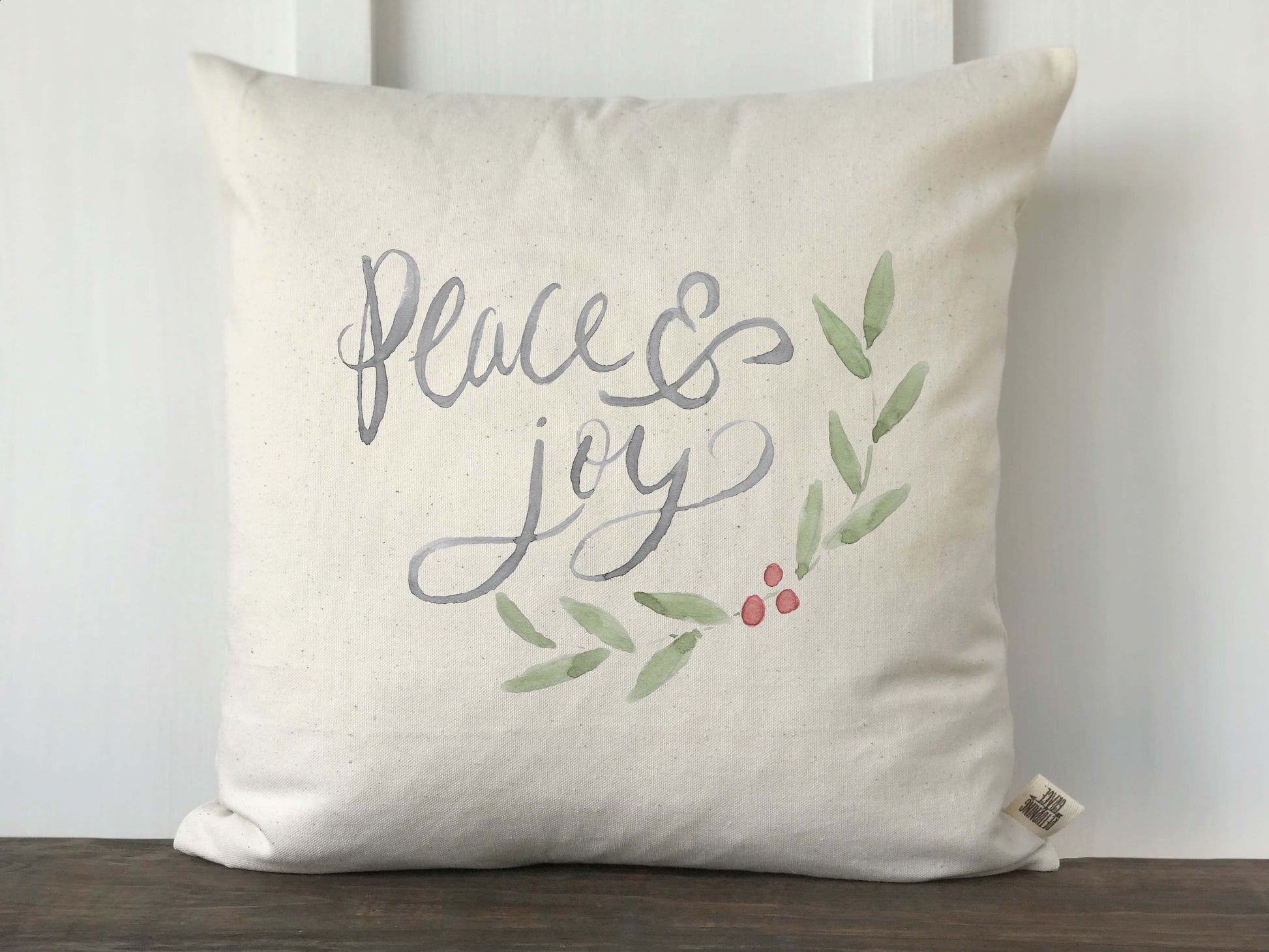 Peace & Joy Pillow Cover - Returning Grace Designs