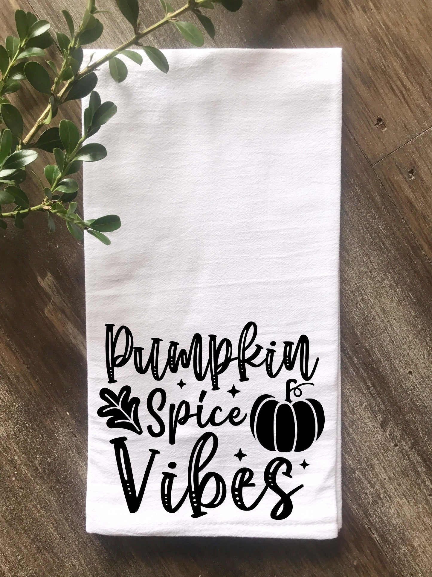 Pumpkin Spice Vibes Tea Towel