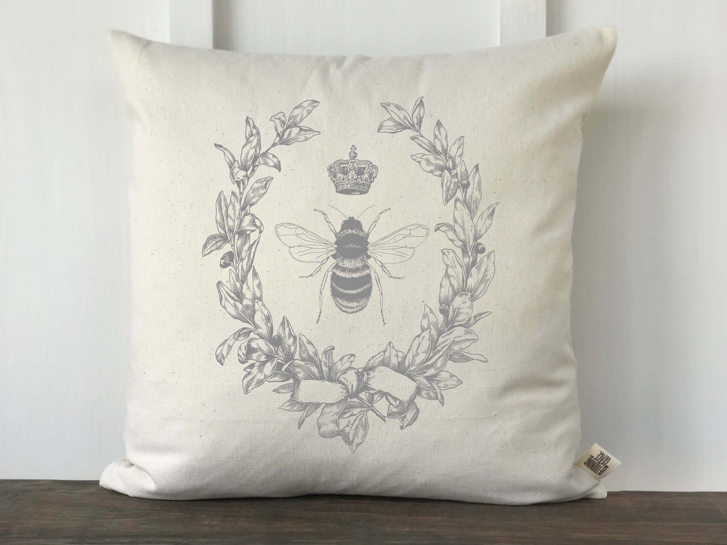 Queen Bee Vintage French Inspired Pillow Cover - Returning Grace Designs