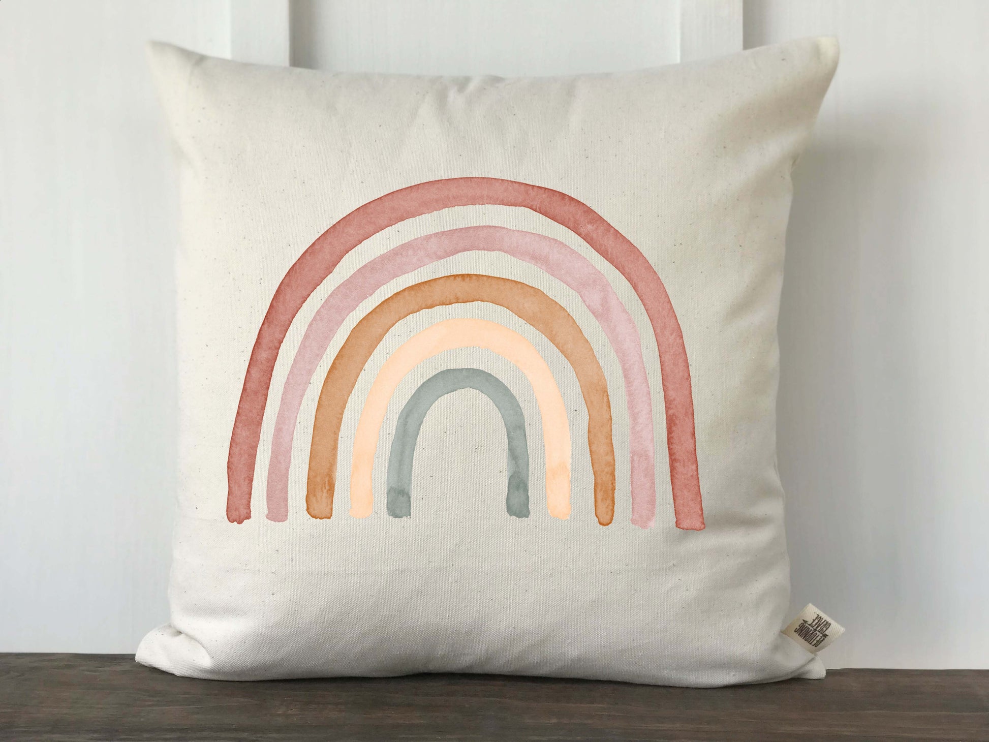 Rose Rainbow Baby Pillow Cover - Returning Grace Designs