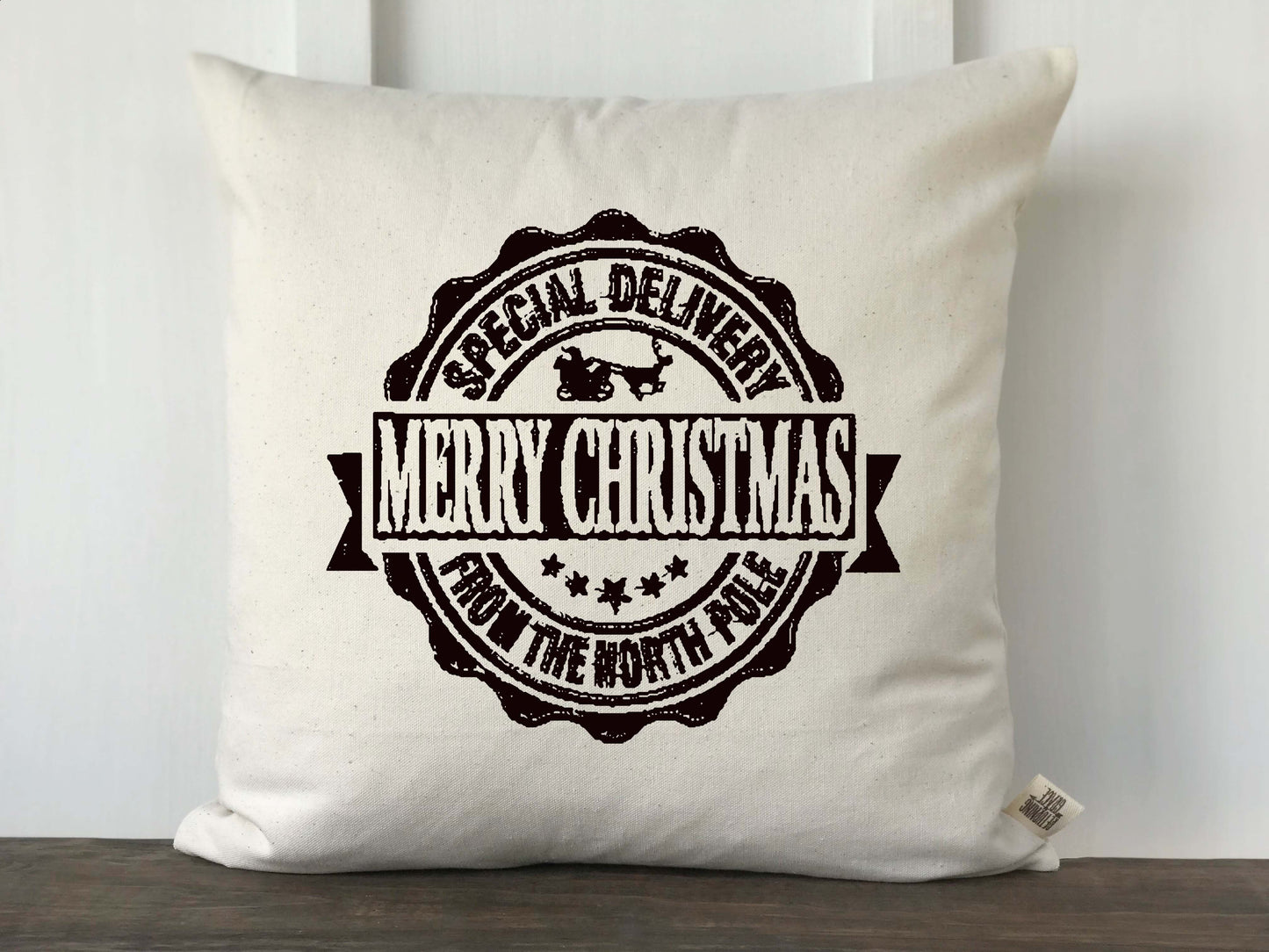 Special Delivery Postmark Pillow Cover - Returning Grace Designs