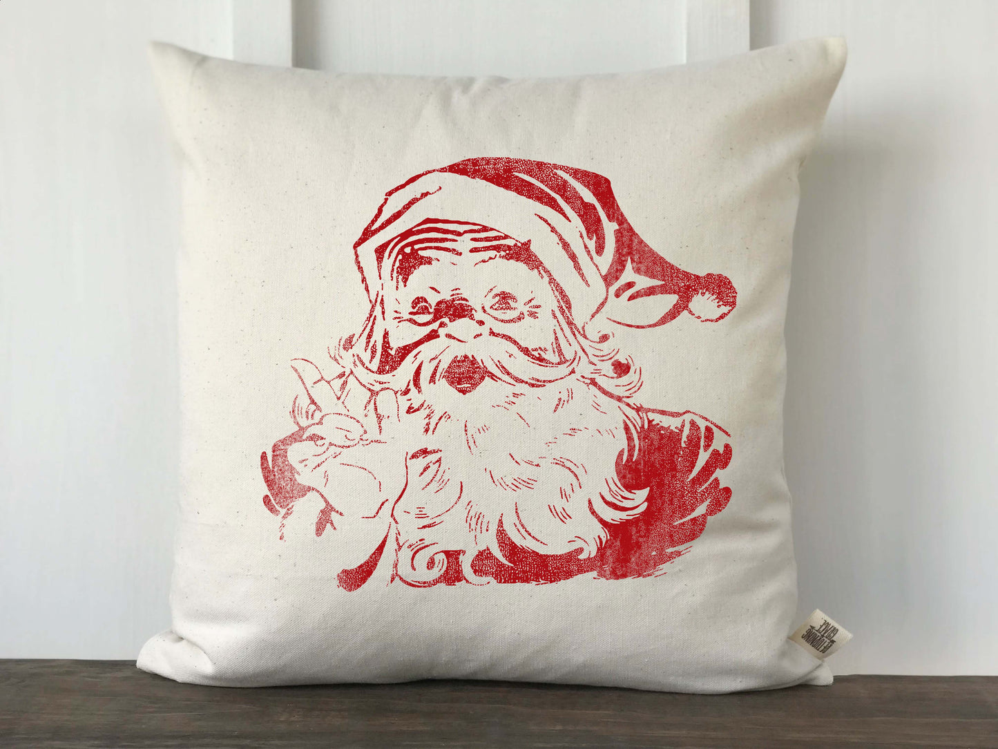Surprise Santa Vintage Pillow Cover - Returning Grace Designs