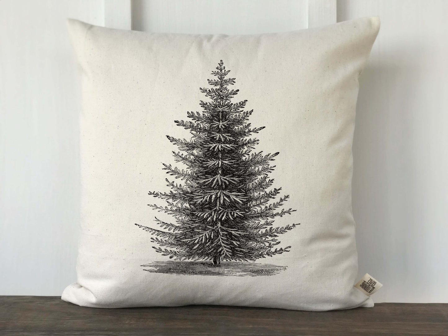 Vintage Christmas Tree Pillow Cover - Returning Grace Designs