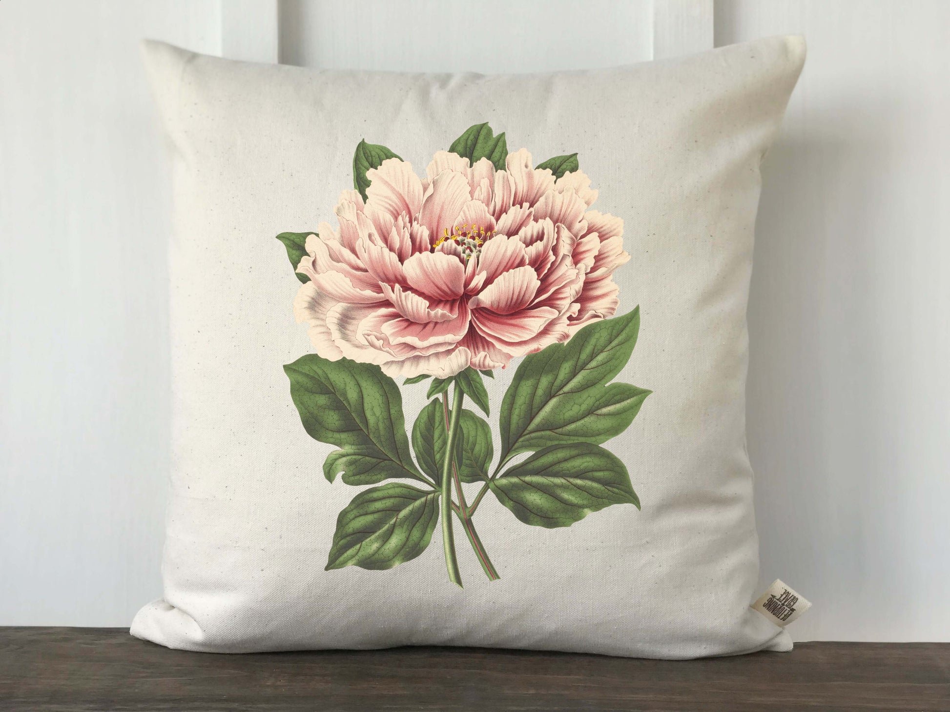 Pink Peony Vintage Pillow Cover - Returning Grace Designs