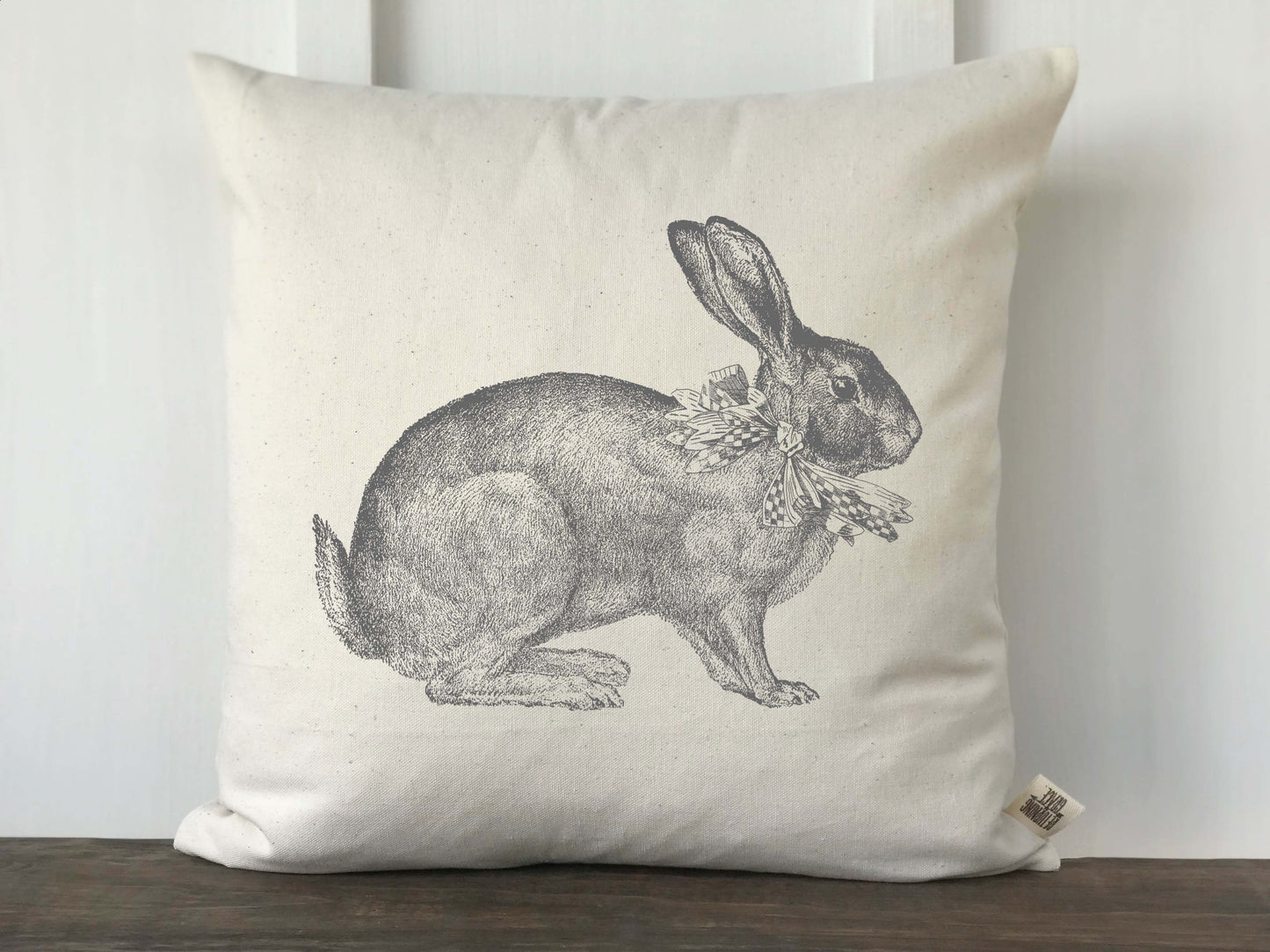 Vintage Bunny Pillow Cover - Returning Grace Designs